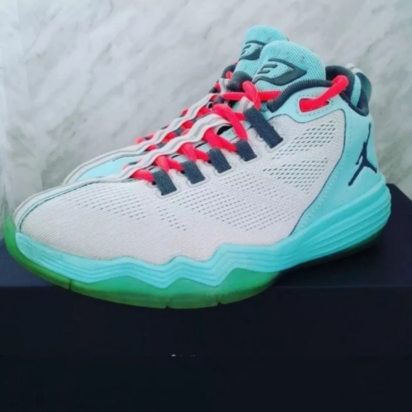 Nike Air Jordan Shoes CP3 IX 9 AE GS 3.5Y Womens sz 5 platinum turquoise 833911- - Picture 2 of 6